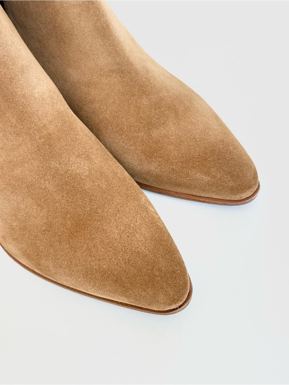 Saint Laurent Wyatt Chelsea Booties in Tan Suede with 2” Heel Stack - Italy - Picture 10 of 13